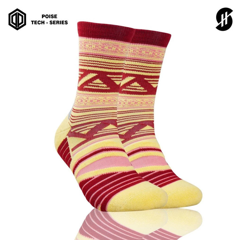 KAOS KAKI BASKET STAY HOOPS Arztacis Maroon Poise Tech-Series Socks